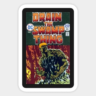 Drain the Swamp Thing Sticker